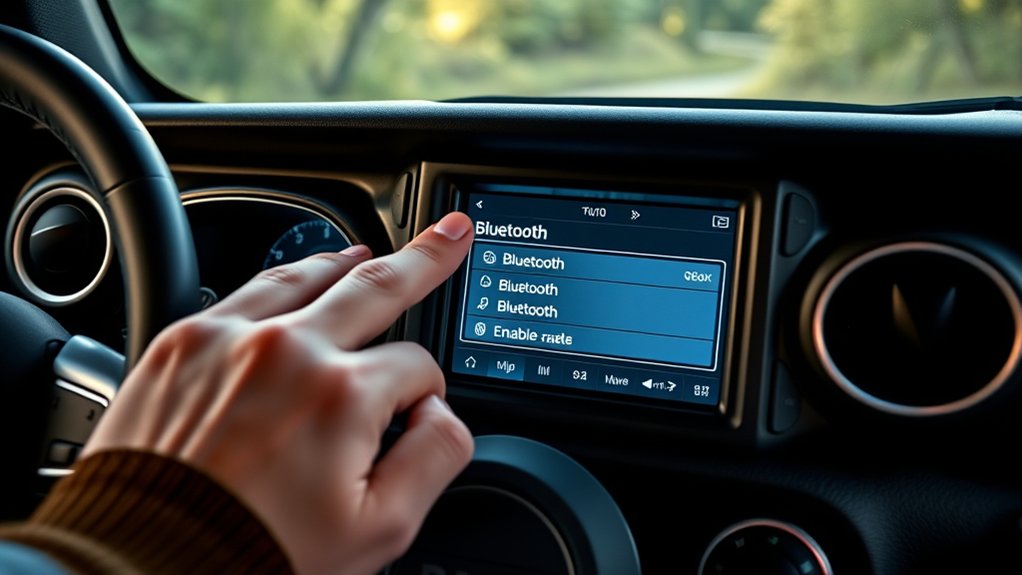 activate bluetooth in wrangler