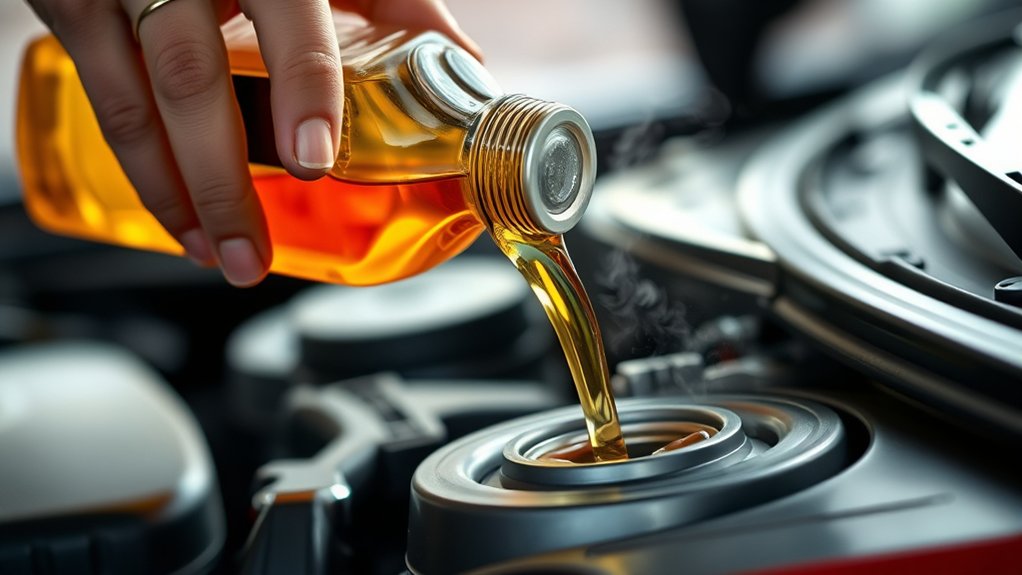 add oil safely correctly