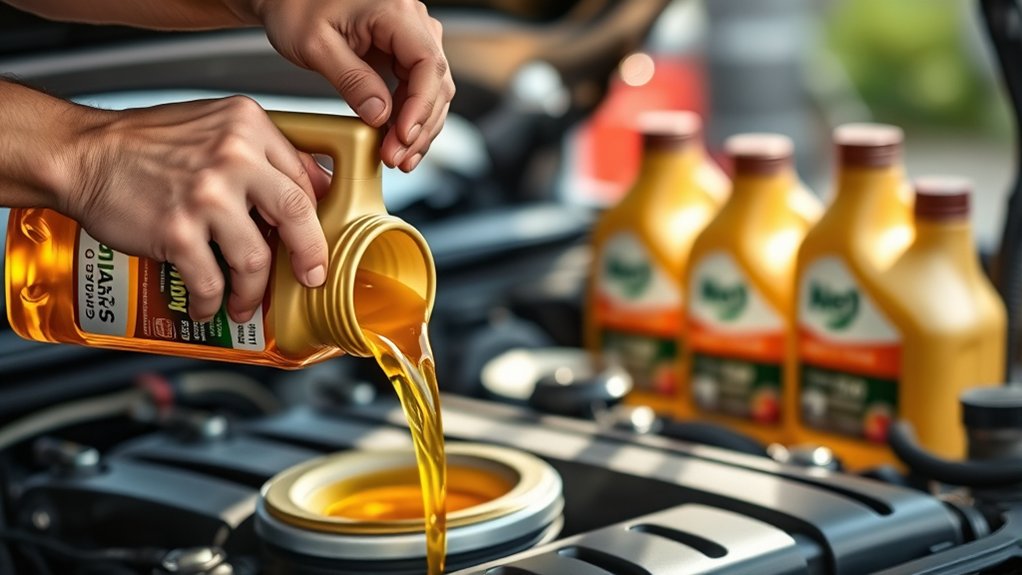 adjust engine oil grade