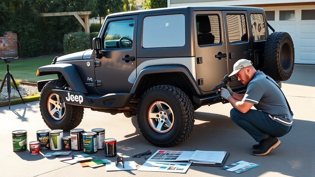 budgeting for jeep painting