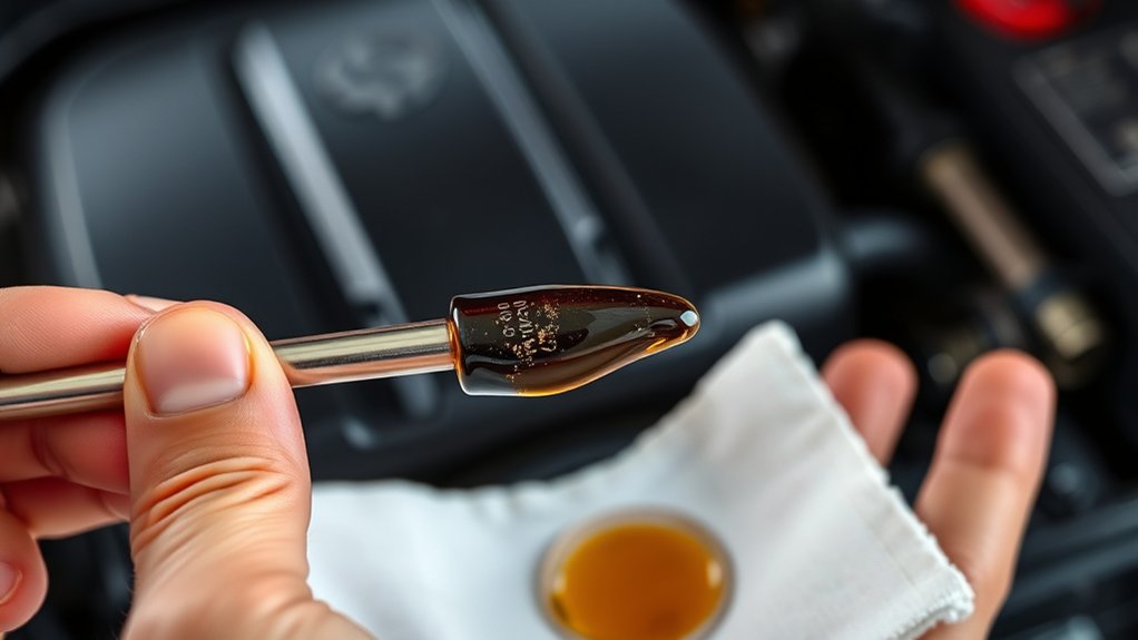 check engine oil condition