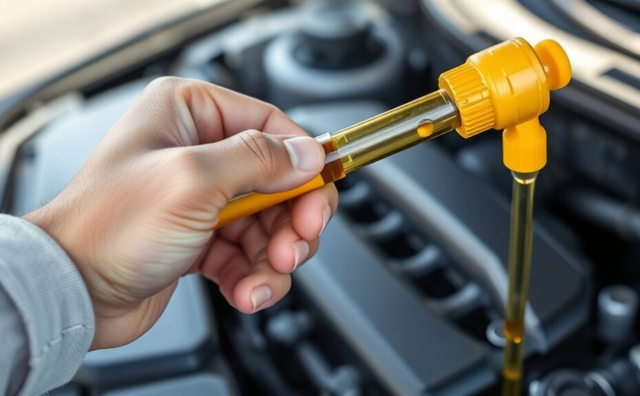 check engine oil level