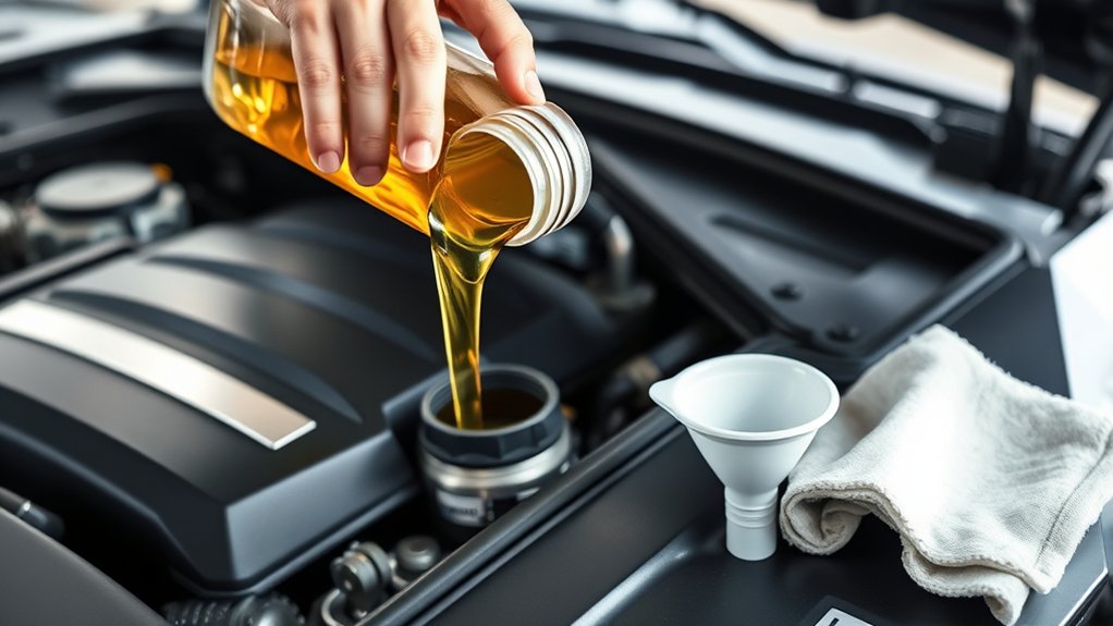 check oil fill safely