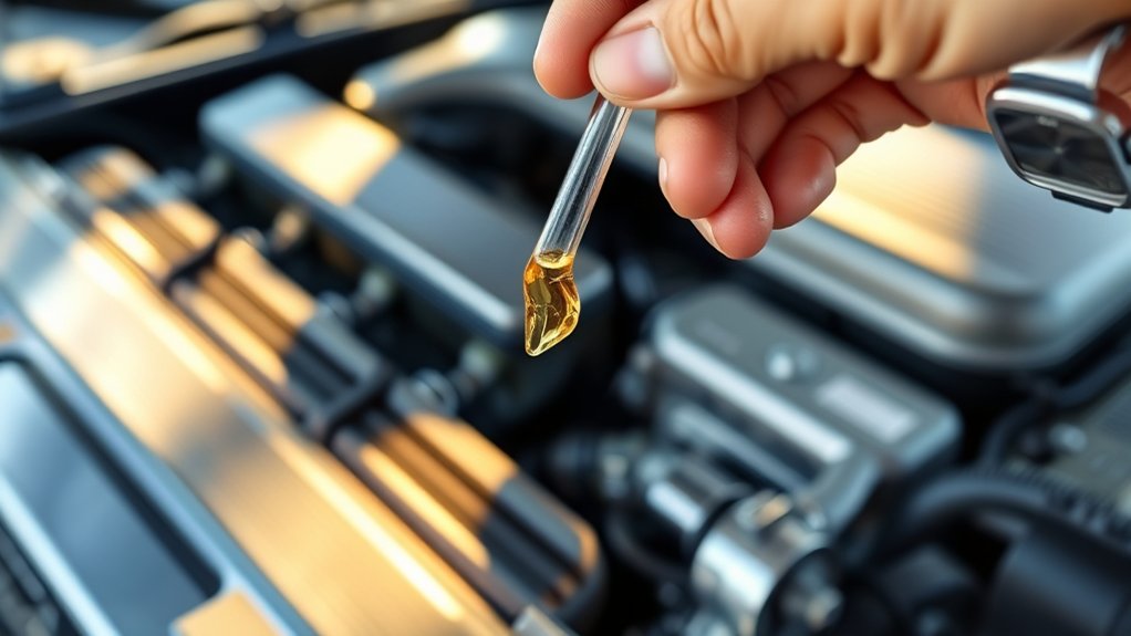 check oil level safely