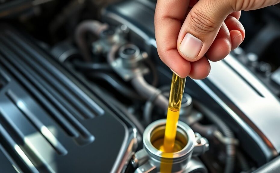 check oil with engine running