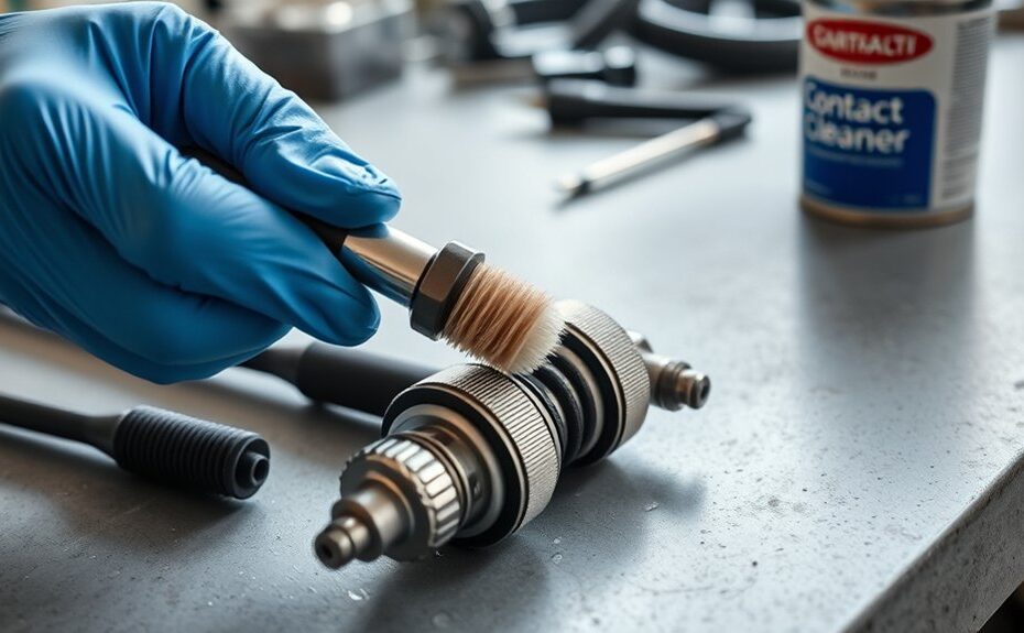 clean spark plug coils