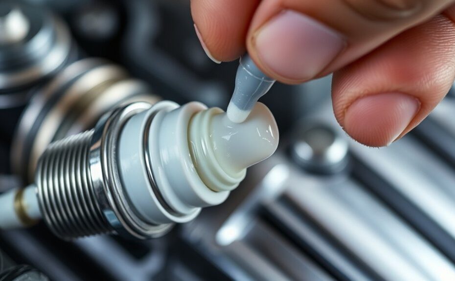 coat spark plug threads
