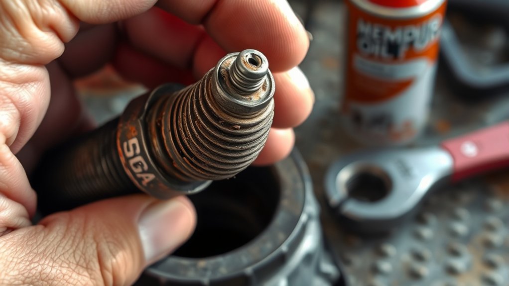 confirming stuck spark plugs