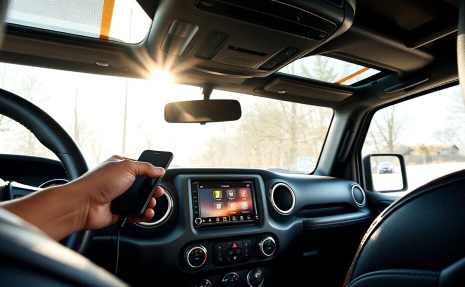 connect phone to jeep