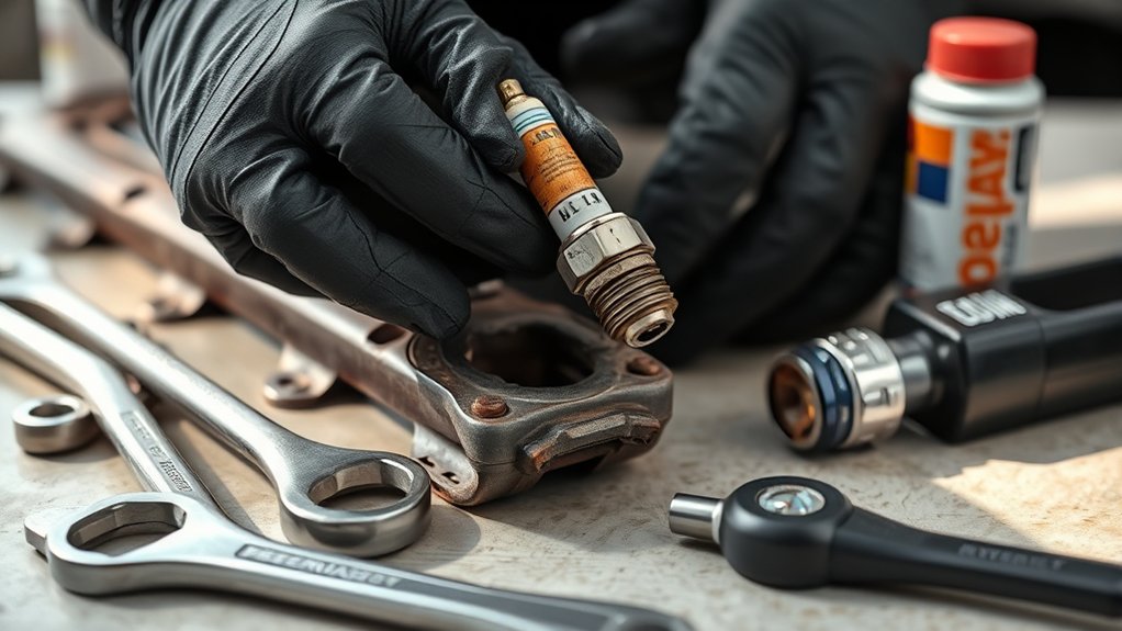 diagnosing frozen spark plugs