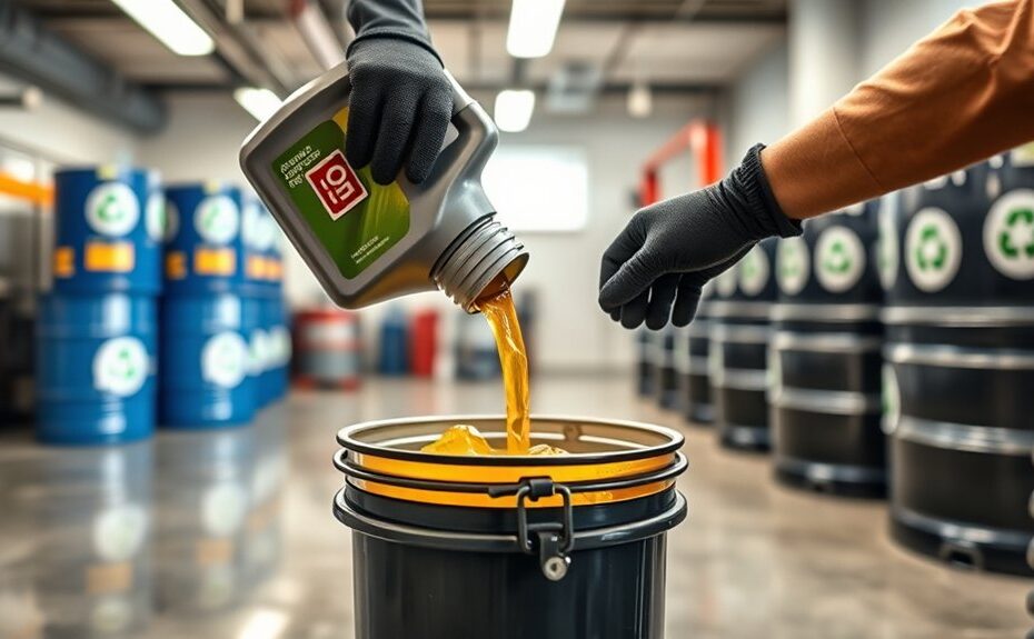 dispose of engine oil