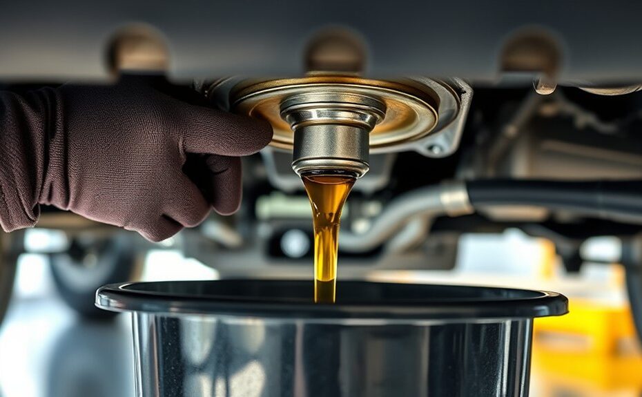drain car engine oil