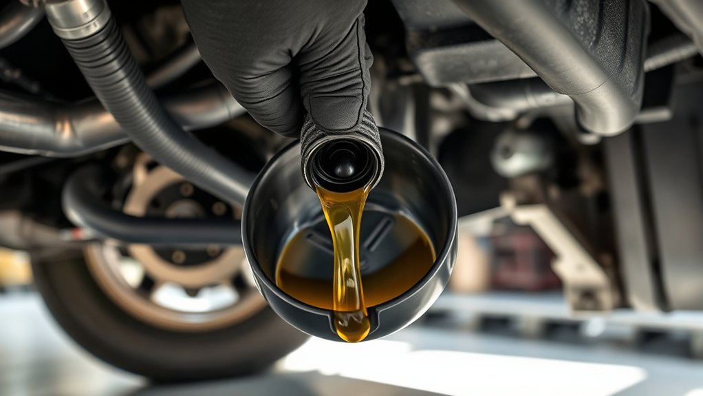 drain engine oil correctly
