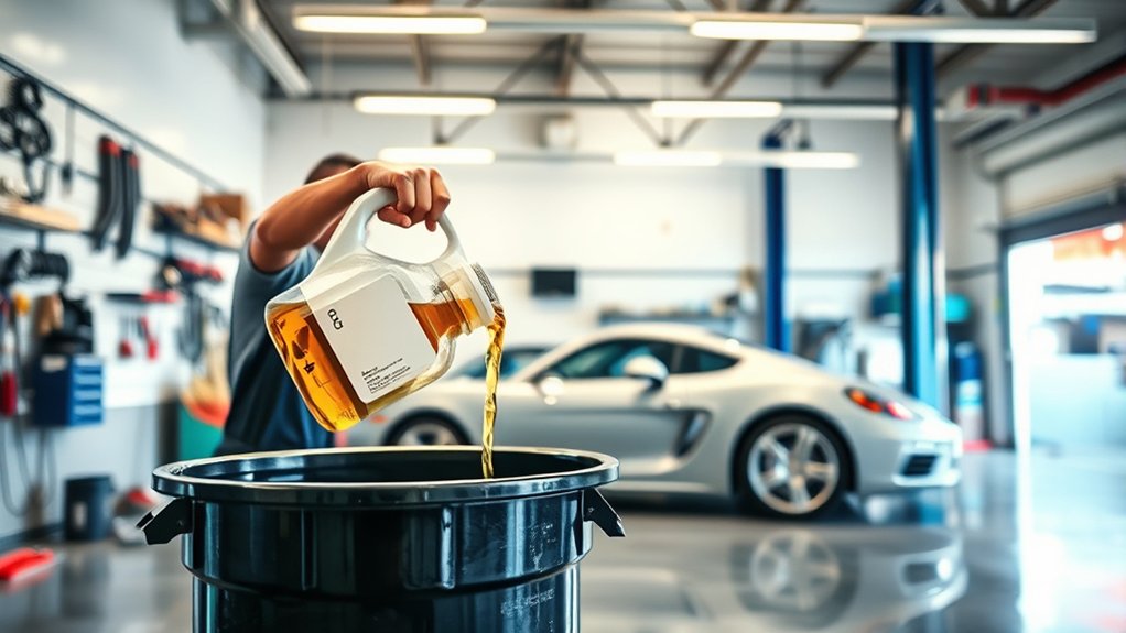 drop off engine oil responsibly