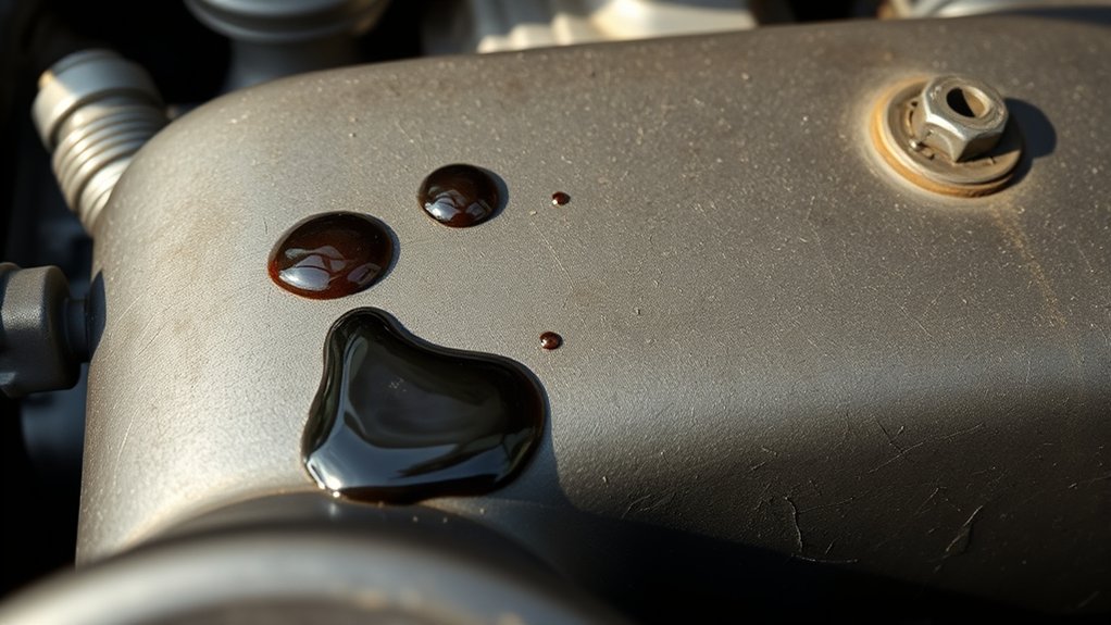 early engine oil leak detection