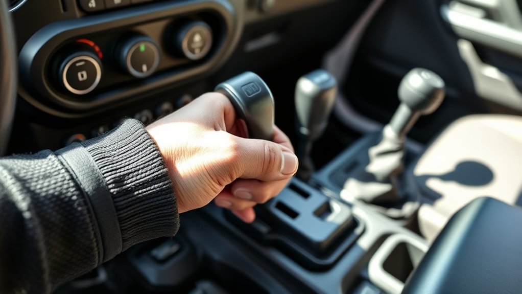 engage parking brake fully