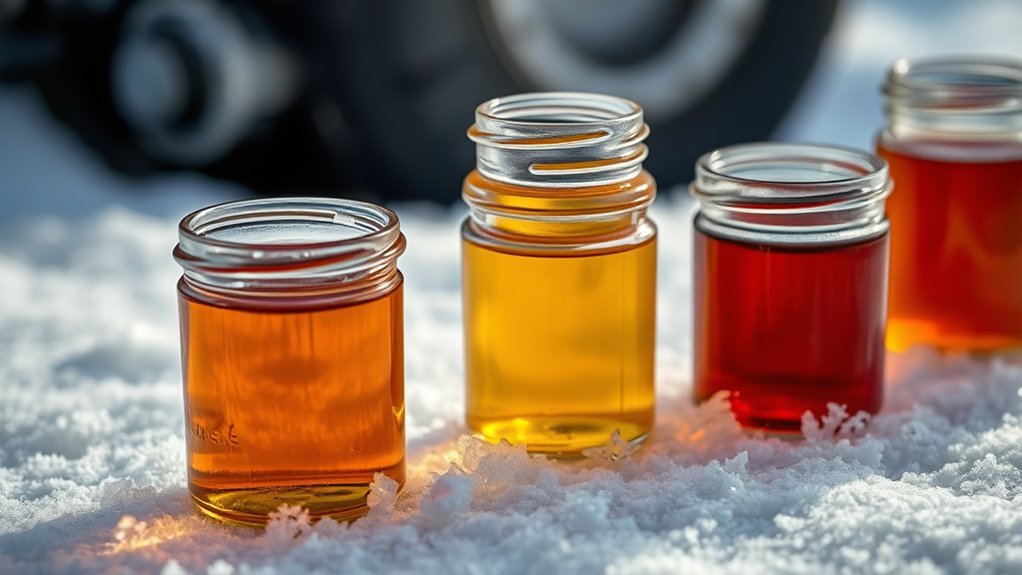 engine oil freezing behavior