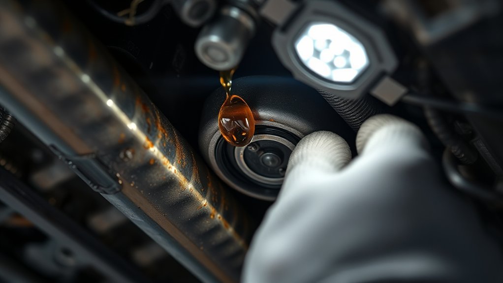 engine oil leak detection