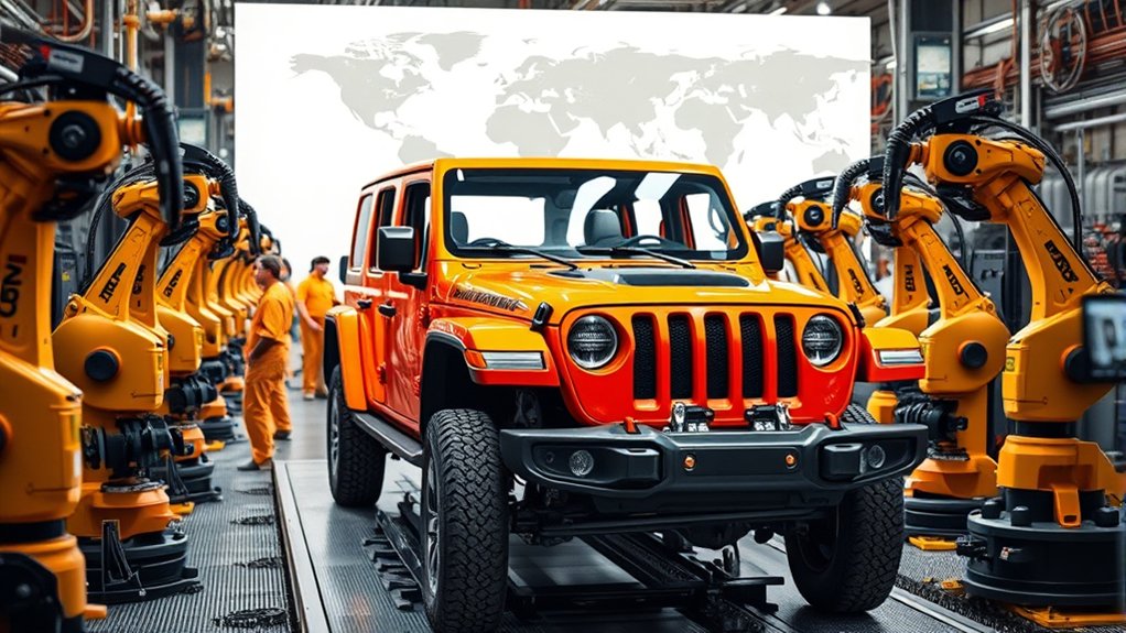 global jeep wrangler production network