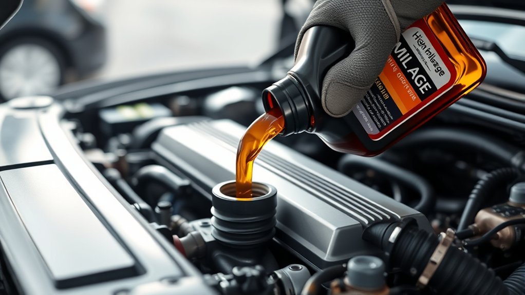 high mileage oil selection