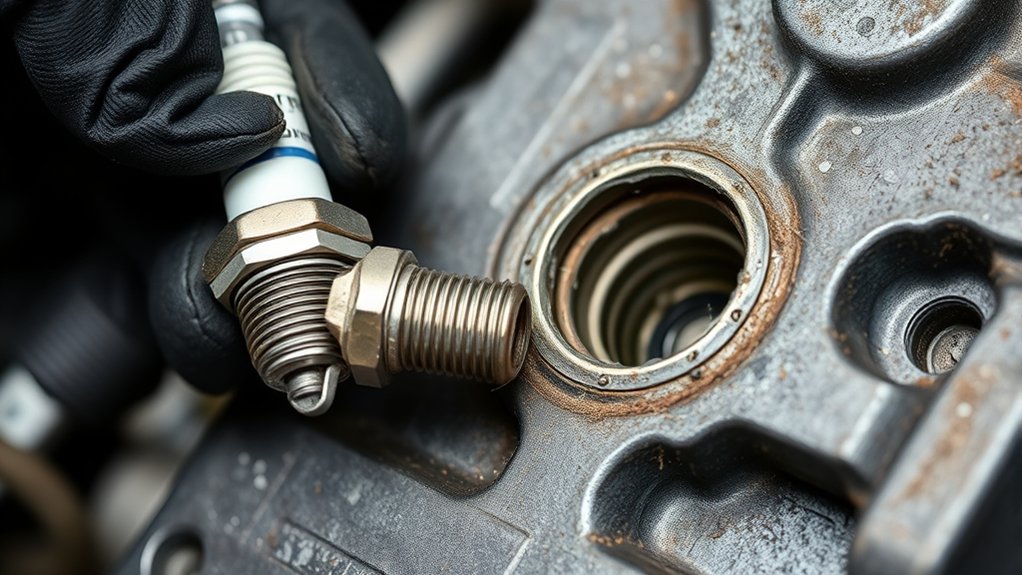 identifying stripped spark plug