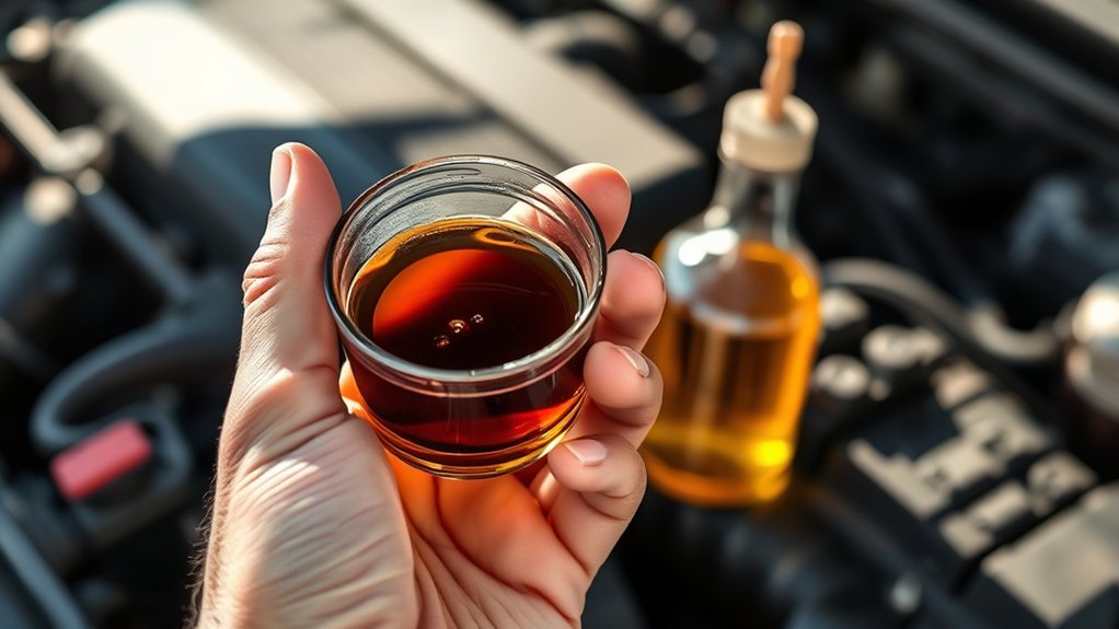 inspect oil color texture