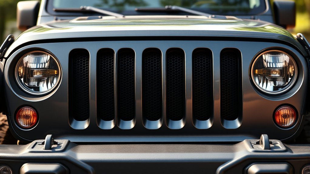 jeep grille with headlights