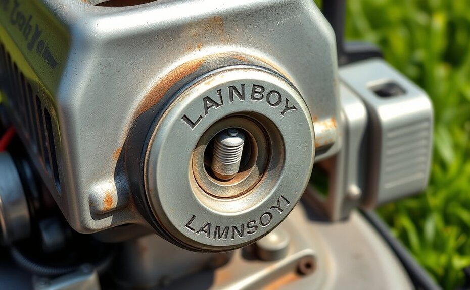 locating lawnboy spark plug