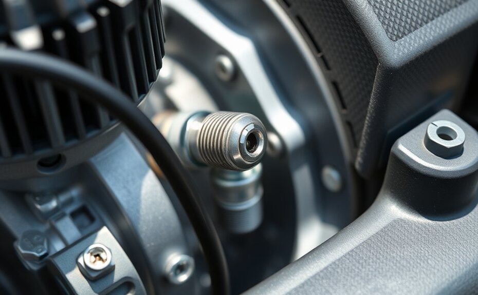 locating spark plug mower