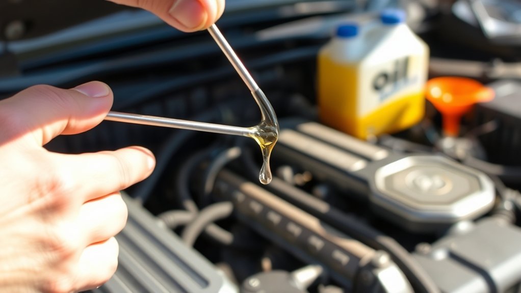 low oil damage signs