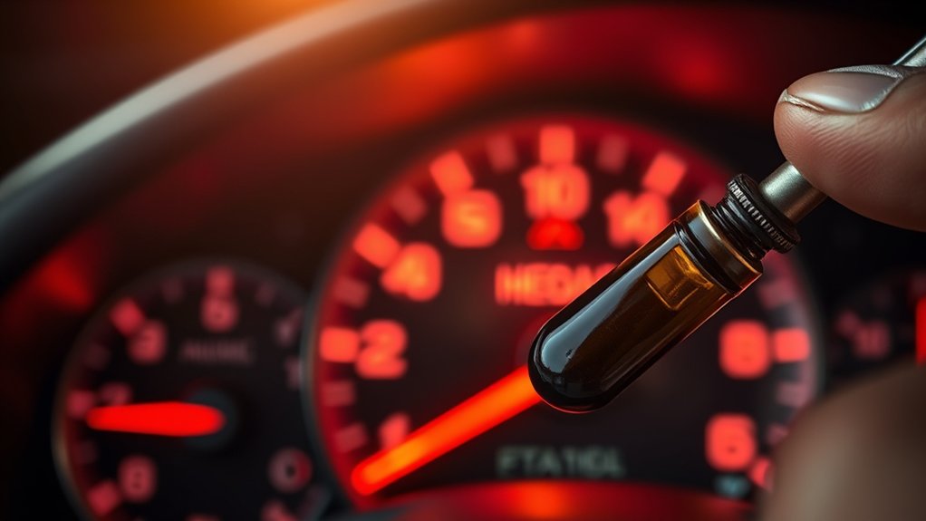 low oil triggers warning