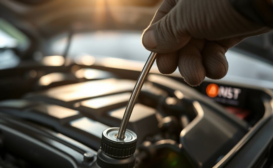 low oil triggers warning