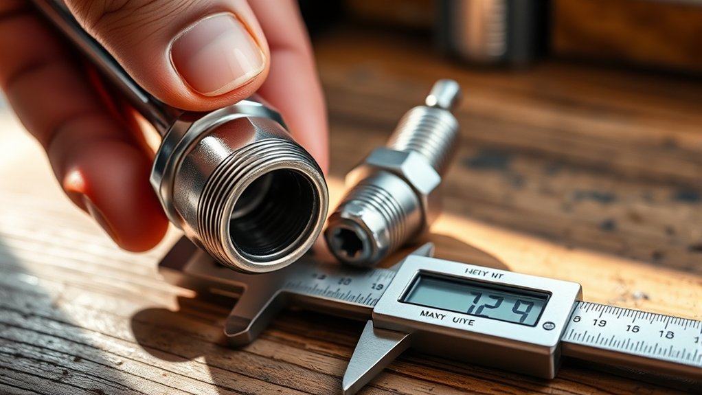 measure spark plug hexagon