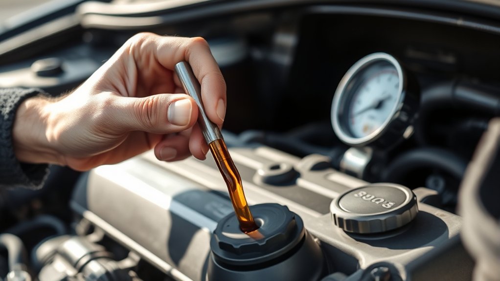 measuring engine oil pressure
