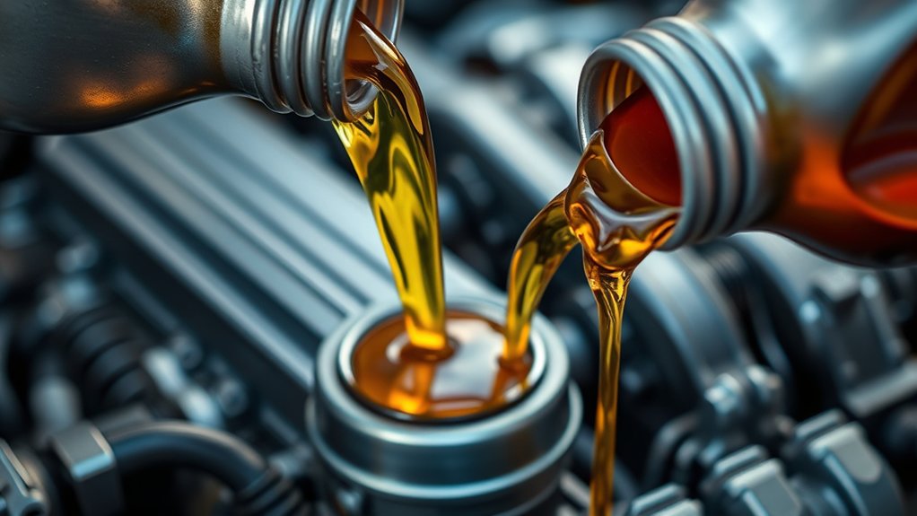 mixing engine oils safely