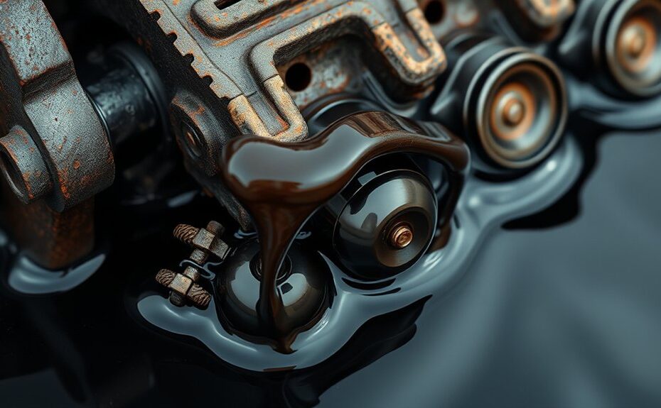 oil filled engine can seize