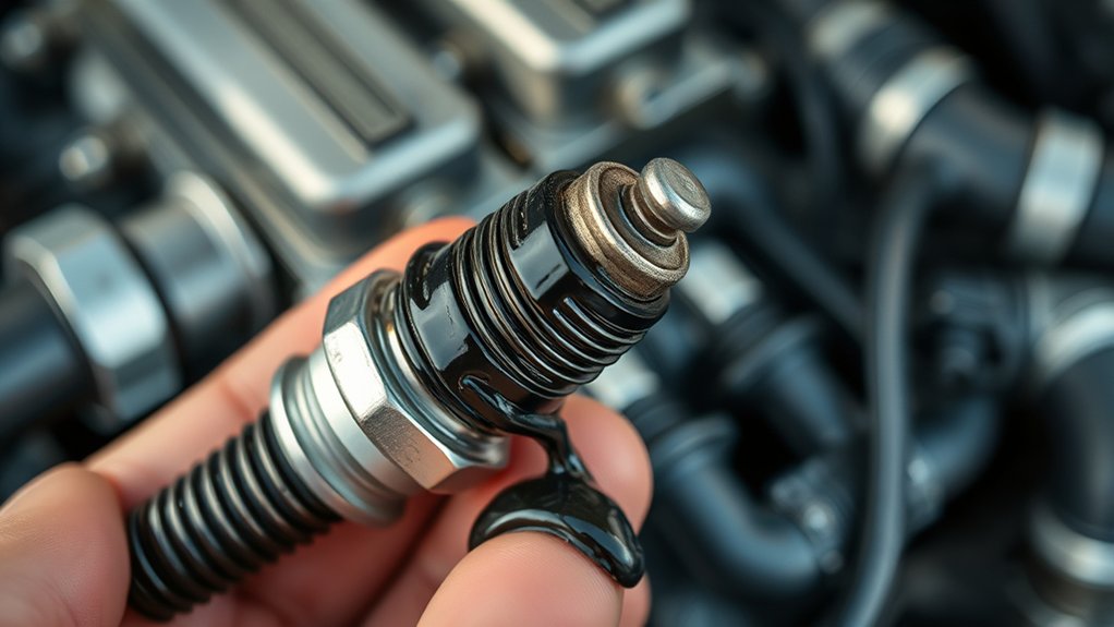 oil leakage into combustion