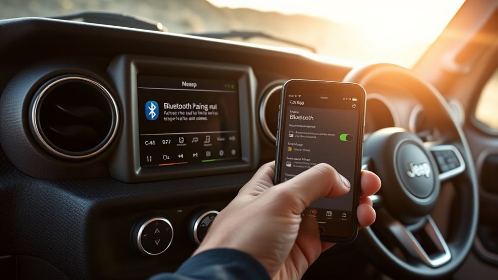 pair phone with jeep bluetooth