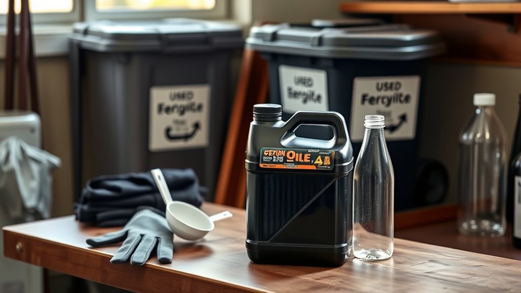 prepare for oil recycling