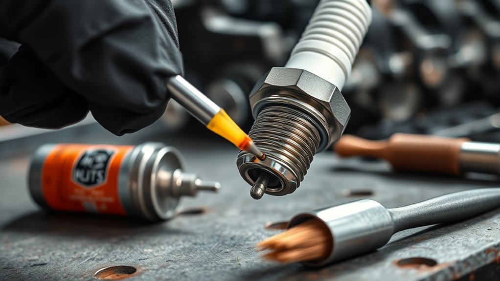 proper spark plug lubrication