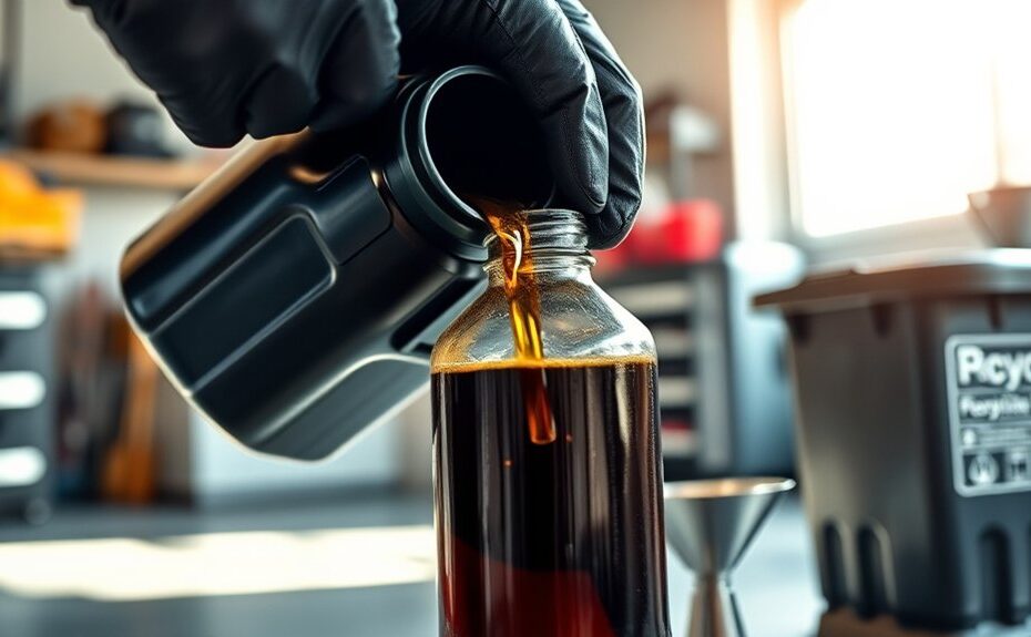 properly recycle used oil