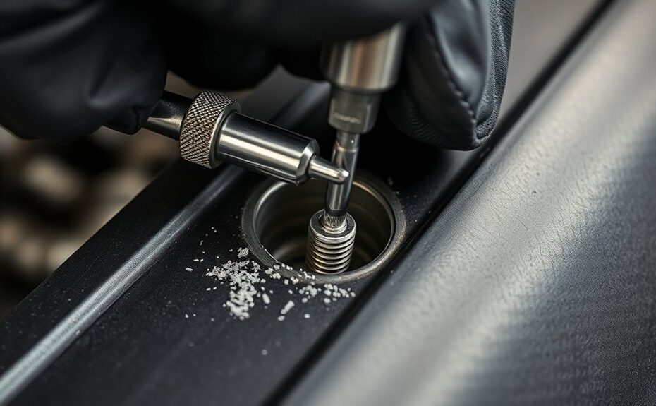 reinstate threaded spark hole