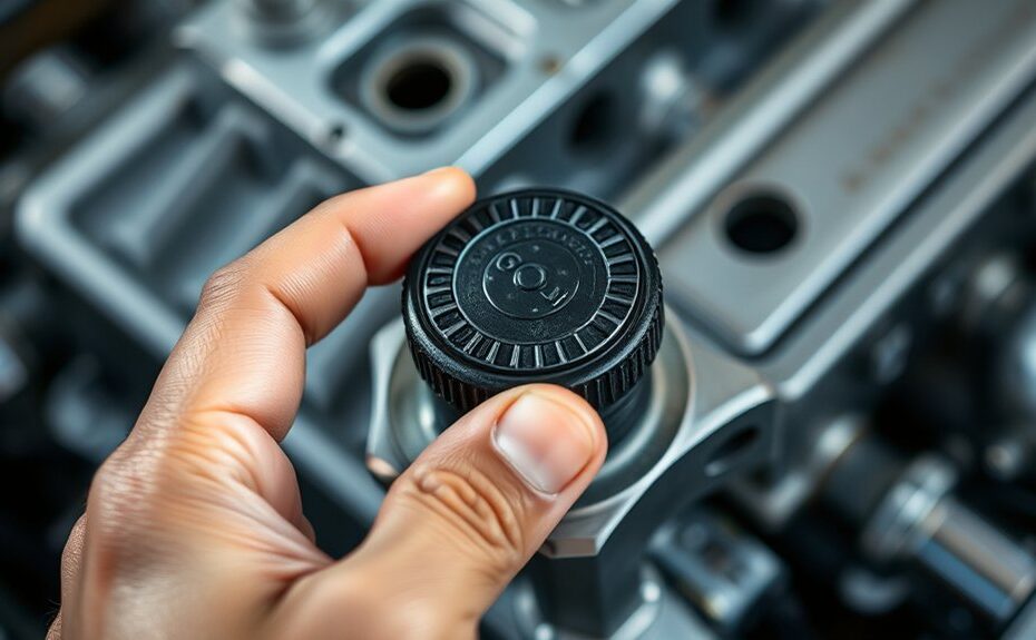 remove engine oil cap