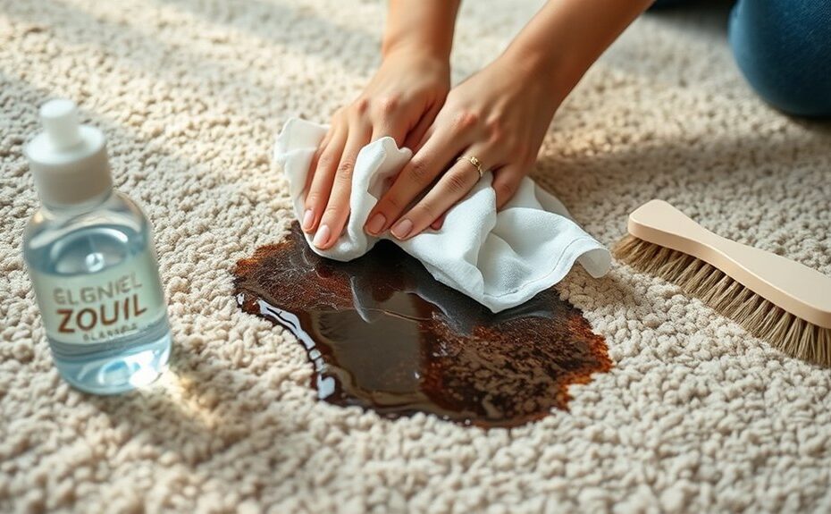 remove engine oil stains