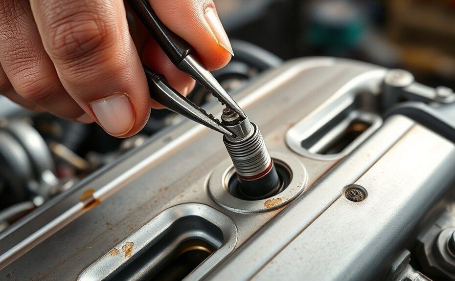 remove spark plug safely