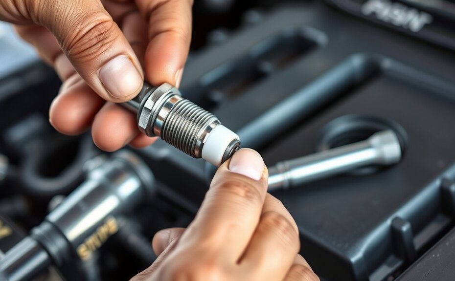 replace spark plug carefully