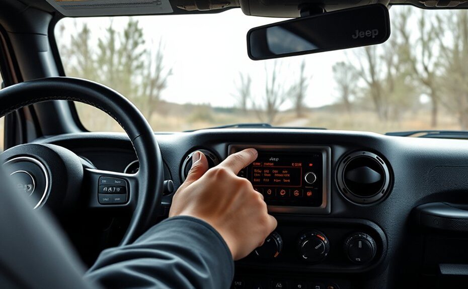 reset jeep wrangler radio