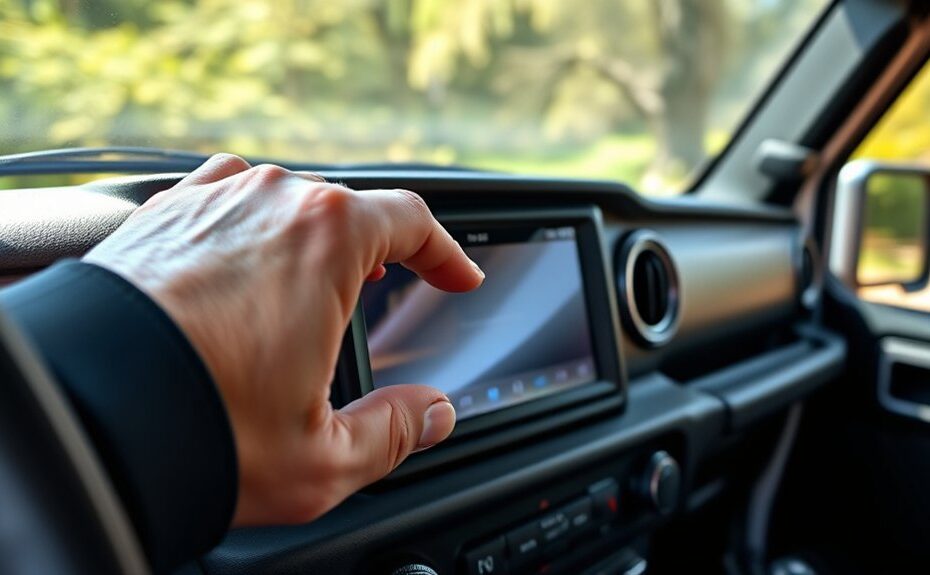 reset jeep wrangler screen