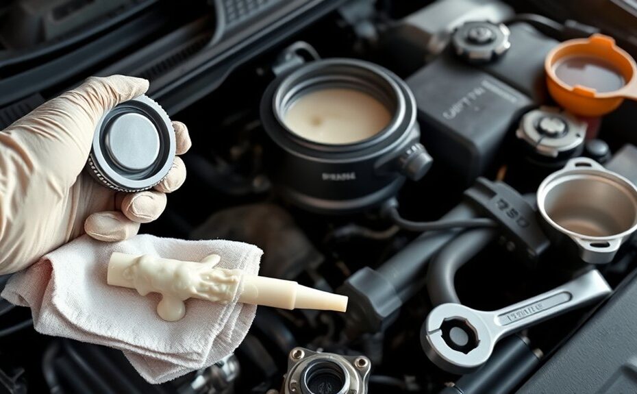 resolve engine oil contamination