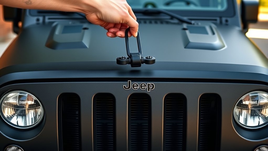 secure jeep hood safely